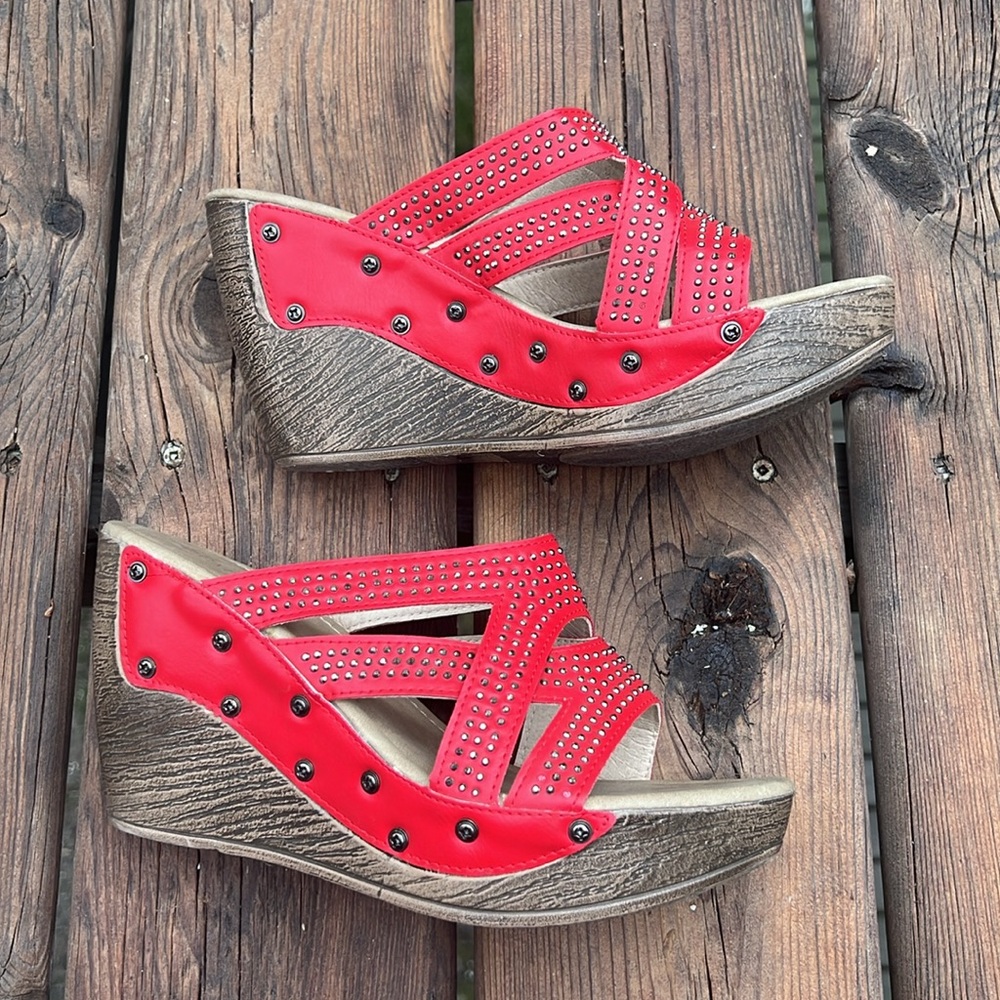 PATRIZIA by Spring Step wedge heeled sandals